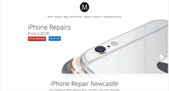 Desktop Screenshot of iphonerepairnewcastle.co.uk