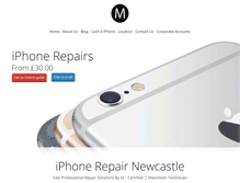 Tablet Screenshot of iphonerepairnewcastle.co.uk